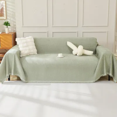 Obrázok produktu pre Poťah na pohovku z mikrovlákna, 180 x 300 cm, tmavozelený