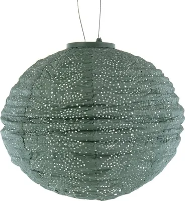 Produktbild von LUMIZ Lampion Solarlampe Round 30 Folia Sage Green salbeigrün Ø 30 cm - Tyvek®