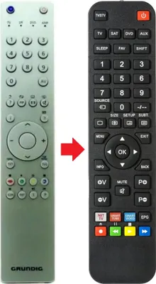Produktbild von Fernbedienung passend für GRUNDIG VISION6326932FECO | VISION6376831T