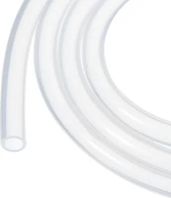 Productafbeelding van Transparante siliconenslang, flexibel, 1 meter lang, 5 mm binnendiameter, 7 mm buitendiameter, geschikt voor pompen