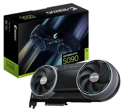 Immagine prodotto di GIGABYTE AORUS GeForce RTX 5090 INFINITY 32G Scheda Grafica – 32GB GDDR7, 512-bit, PCI-E 5.0, clock di 2730 MHz, 3 × DP 2.1b, 1 × HDMI 2.1b, DLSS 4, GV-N5090AORUS IF-32GD