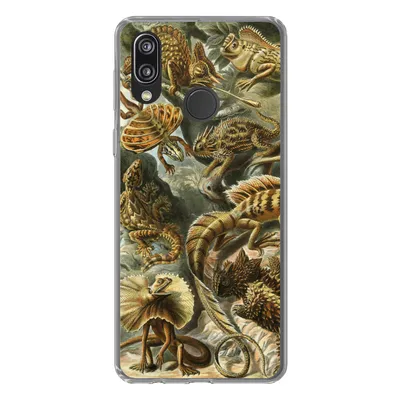 Produktbild von MuchoWow® Handyhülle Schutzhülle Hülle für Huawei P20 Lite (2020) Lacertilia - Alte Meister - Kunst Silikon Softcase Handy Hülle - Kartenhalter