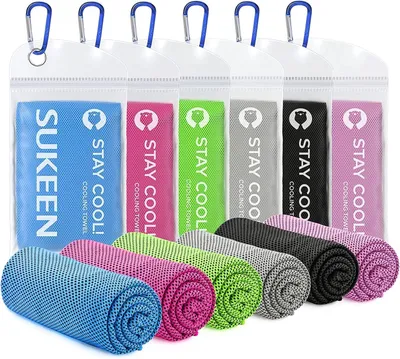 Obrázok produktu pre Chladiaci uterák 100 x 30 cm, 6 ks, priedušný, pre fitness