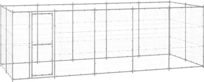 Image de Chenil extérieur Acier galvanisé 12,1 m²