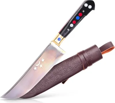 Produktbild von Usbekischer Messer – Pchak, 27 cm Federstahl Kochmesser Handarbeit Küchenmesser