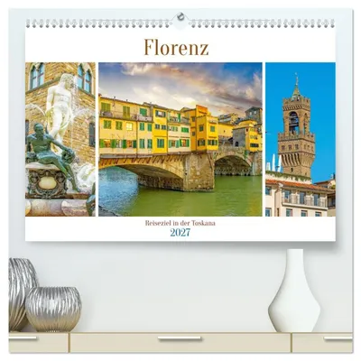 Produktbild von Florenz - Reiseziel in der Toskana (hochwertiger Premium Wandkalender 2027 DIN A2 quer), Kunstdruck in Hochglanz