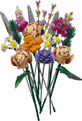 Image de LEGO 10280 Icons Bouquet de fleurs, plantes artificielles pour adultes, collection botanique