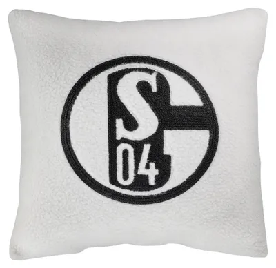 Produktbild von FC Schalke 04 Kissen Sachafoptik beige beige, schwarz STK