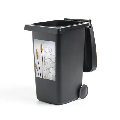 Obrázok produktu pre MuchoWow® Nálepka na odpadkový kôš - Zátišie - sušené kvety - príroda - 60x40x0.1cm