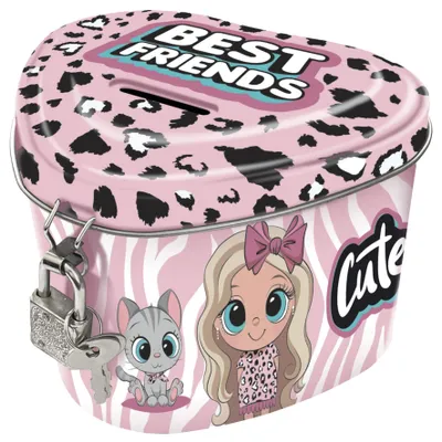 Produktbild von Skarbonka serce Best Friends 10 z kłódką