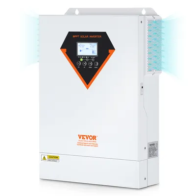 Obrázek produktu pro VEVOR 2 v 1 hybridní solární střídač 5500W Solární střídač 11000VA Čistá sinusová vlna MPPT LCD displej 3 režimy nabíjení (solární nabíjení, nabíjení ze sítě, hybridní nabíjení) a 4 výstupní režimy (UTL, SOL, SBU, SUB)