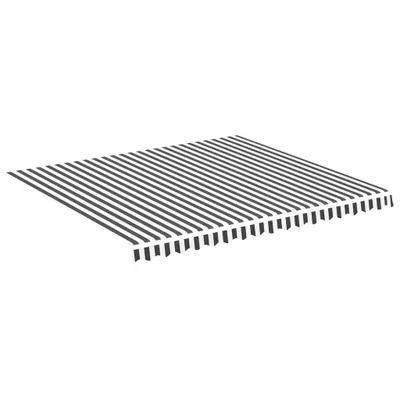 Produktbild von vidaXL Markisenbespannung Anthrazit und Weiß 4x3,5 m