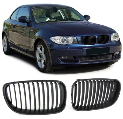 Kühlergrill Performance SCHWARZ MATT für BMW 1er E81 E82 E87 E88 2007-2012 – Produktansicht