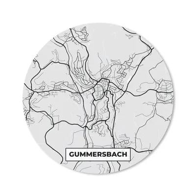 Produktbild von MuchoWow® Mauspad Mousepad Karte - Deutschland - Gummersbach - Stadtplan 40x40 cm - Mousepads - Maus Mat - Pad - Mausunterlage - Schreibtisch Accessoires