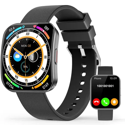 Produktbild von Smartwatch Herren Damen KI Q A HD AMOLED Smart Watch Schwarz