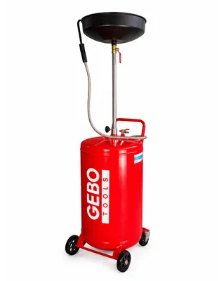 Immagine prodotto di Serbatoio di scarico e cambio dell'olio, drenaggio, trasferimento del carburante fluido, imbuto regolabile in altezza, con valvola di regolazione della pressione, 75 litri Gebo Tools