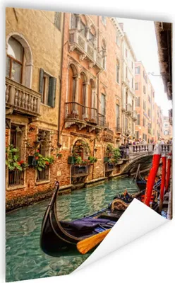 Produktbild von MuchoWow® Poster Venedig - Italien - Gondel 120x180 cm - Kunstposter