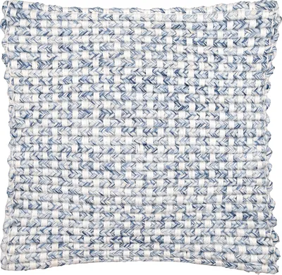 Produktbild von Greengate Braided Kissenhülle pale blue 50x50cm