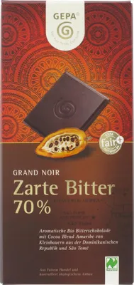 Produktbild von Gepa  Grand Noir Zartbitter (100 g)