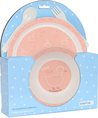 Produktbild von Safta Vorschulgeschirr-set "patito Durchsichtig  Durchsichtig One Size