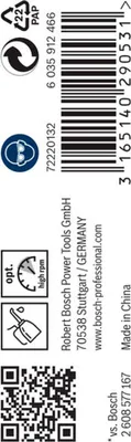 Zdjęcie produktu dla Bosch 2 608 595 053, Wiertarka, Młot udarowo-obrotowy, Wiertło spiralne, Reguła prawej dłoni, 2,5 mm, 57 mm, Metale nieżelazne, Stal