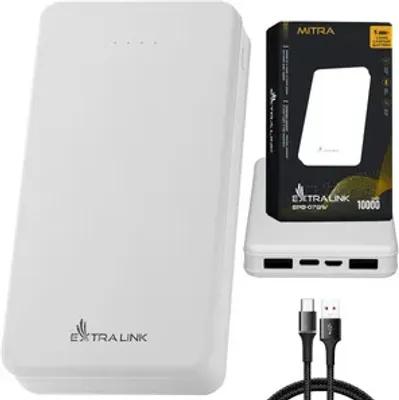 Produktbild von Extralink EPB-078 Powerbank 10000mAh USB-C Weiß