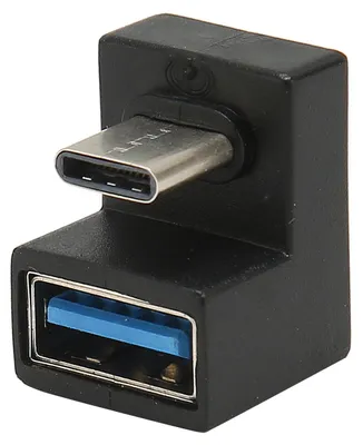 Imagen del producto de Adaptador en forma de U, tipo C macho a USB hembra, 10 Gbps, Plug and Play. Adaptador de extensión tipo C a USB 3.0 en forma de U para PC y portátil