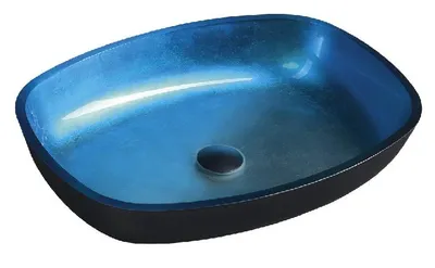 Obrázek produktu pro Skleněné umyvadlo KVAORE 54x39,5 cm, modré
