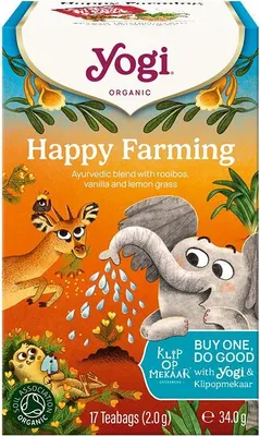 HERBATKA HAPPY FARMING BIO (17 x 2 g) 34 g - YOGI TEA