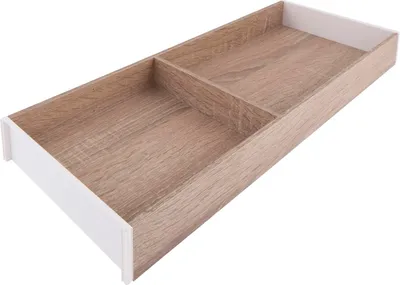 Obrázok produktu pre Blum Ambia Line zásuvková vložka široká s 1 krížovou priehradkou - zásuvková vložka NL550mm, Š200mm, dub Bardolino