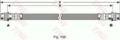 Produktbild von Trw Bremsschlauch Hinterachse PHA319