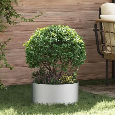 Produktbild von "Rabatt" Pflanzenring - Elegantes Design - Silber 40x40x20 cm Verzinkter Stahl - Beete CC24721