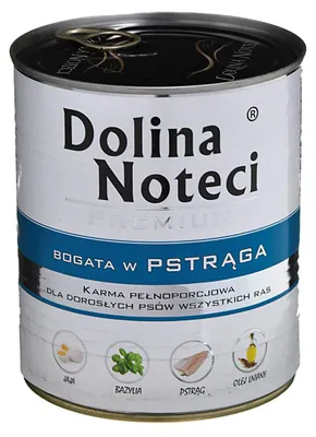 Productafbeelding van DOLINA NOTECI Premium - Rijk aan forel - Natvoer voor honden - 800 gram