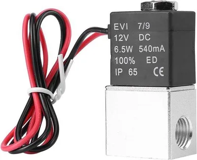 Obrázek produktu pro 12 V DC, 1/4", 2cestný, normálně uzavřený elektromagnetický ventil, elektrický solenoidový tlakový ventil pro vodu, vzduch, plyn a kapaliny – vysoká kvalita.