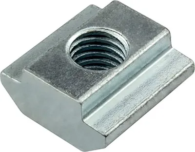 Produktbild von KLAK 45 - Edelstahl Nutenstein schwer Gleitmutter M8 Nut 10 für Aluprofil 45-er - 1 Stück