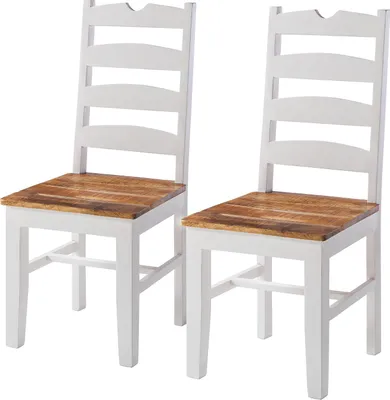 Produktbild von home24 Esszimmerstuhl - 2er-Set - Mango Massiv