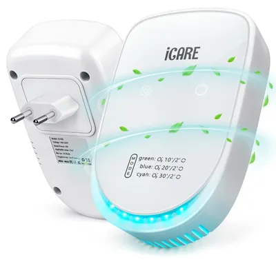 Produktbild von Luftreiniger mit Ionisator Air Purifier IonizerGenerator mit 3 Licht Modi