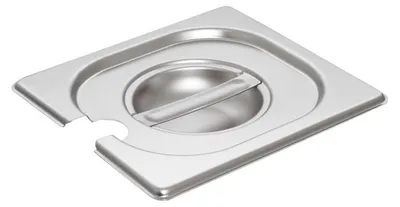 Produktbild von GN 1/6 Deckel, Edelstahl, Deckel mit Löffelaussparung