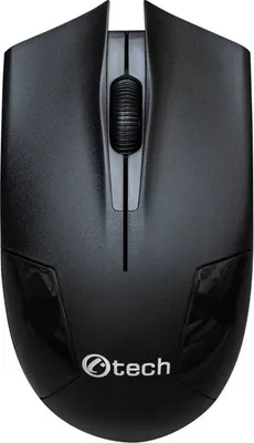 Produktbild von Maus C-TECH WLM-08, black, kabellos, 1200DPI, 3 Tasten, USB nano Empfänger