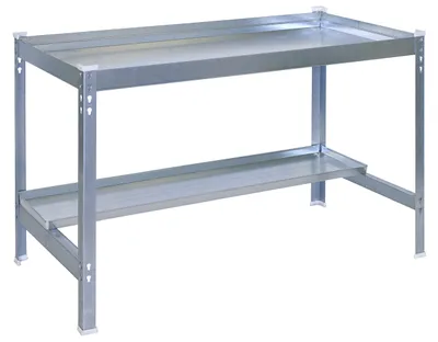 Gartentisch 840x900x600 mm, Metall, verzinkt, 400 kg Tragfähigkeit