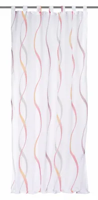 Gardine aus Kunstfaser, rot, 245x140 cm, 1 Paneele
