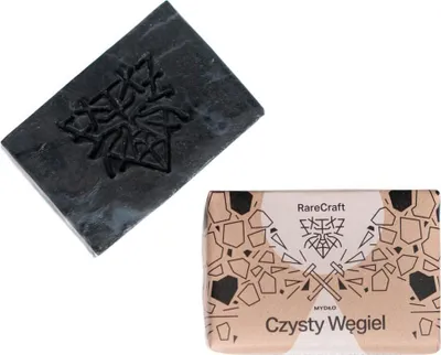 Immagine prodotto di Sapone puro al carbonio per viso e corpo - RareCraft - 110 g