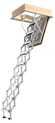 Produktbild von Dolle Feuerhemmende Bodentreppe REI 60 Vario 386-415cm Raumhöhe mit U-Wert 0,94W/m² und Deckenöffnung 120x60cm