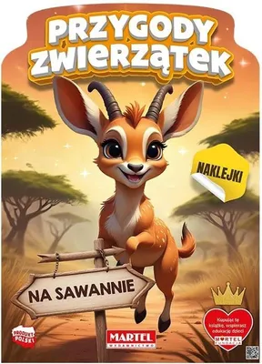 Immagine prodotto di Przygody Zwierzątek na Sawannie. Kolorowanka z naklejkami