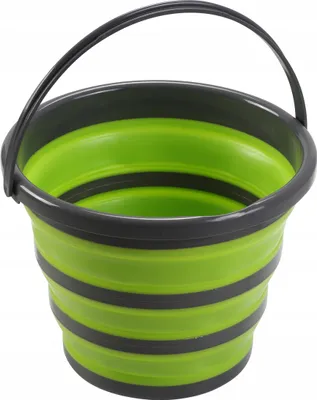 Image de Seau En Silicone Touriste Pliable Seau À Linge De Camping 10 L