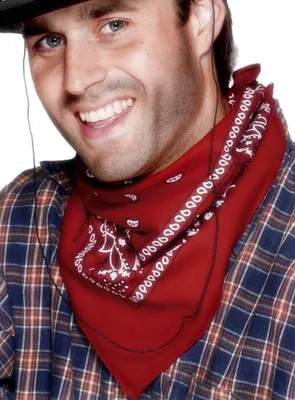 Produktbild von Cowboy Bandana rot - Western Fasching Karneval Kostüm Halloween