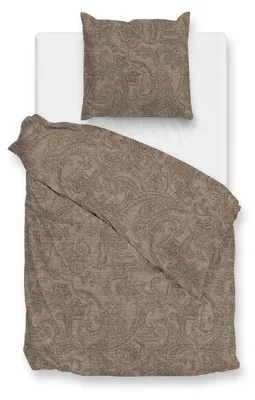 Produktbild von Zohome 100% Baumwolle Bettbezug Paisley-di-Lino - 135x200 cm in Palm Taupe