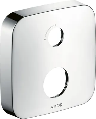 Immagine prodotto di hansgrohe AXOR rosace de rallonge, softsquare, 2 trous, avec flèche de réglage du débit, 14974800, 14974800