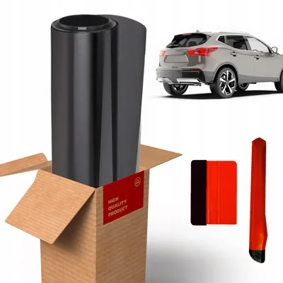 Produktbild von Fenstertönungsfolie 300 x 75 cm für Autos, grau, 40 % Lichtdurchlässigkeit, UV-Schutz