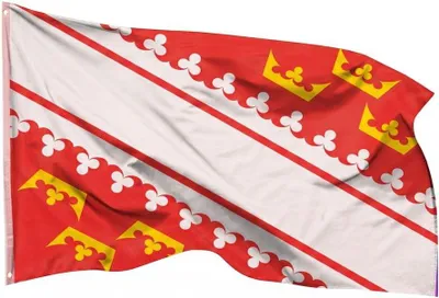 Imagen del producto de Banderina de Alsacia, resistente a la intemperie, 90x150 cm, con ojales metálicos para uso en exteriores